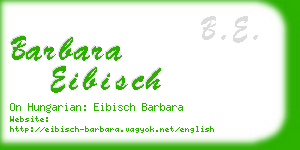 barbara eibisch business card